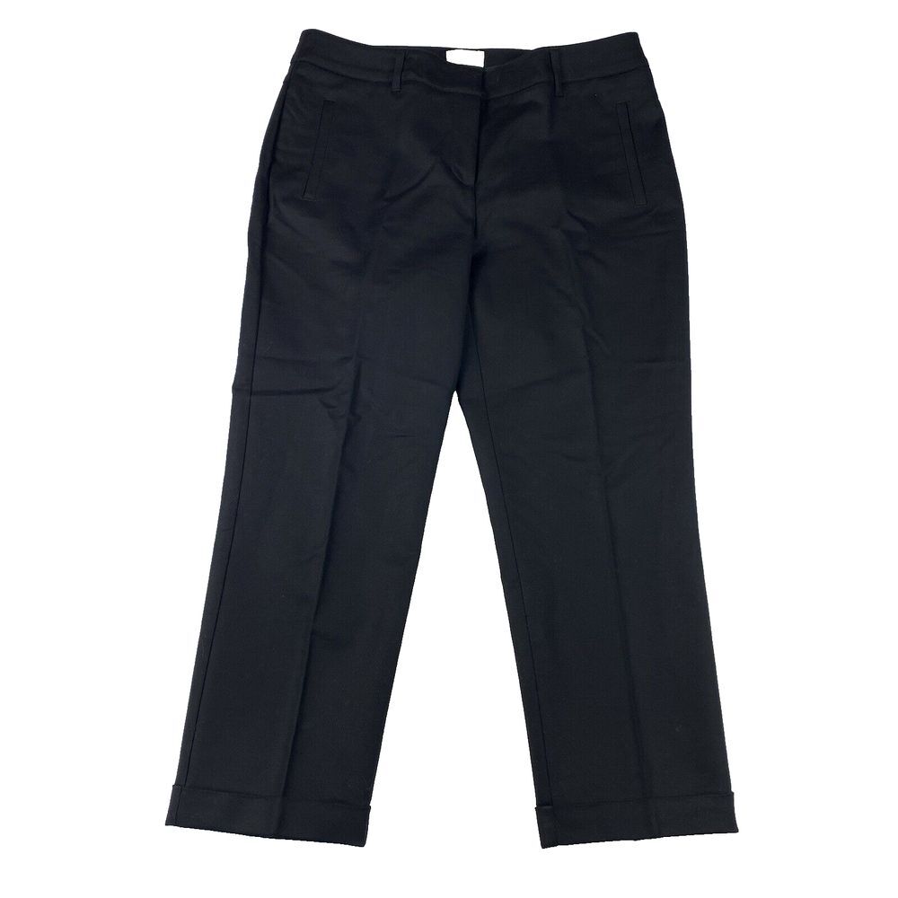 Chico's‎ So Slimming Crop Black Trousers Capri Pants Womens Size 30"x23" Stretch